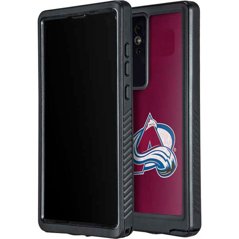 NHL Colorado Avalanche Distressed Galaxy S24 Ultra Waterproof Case