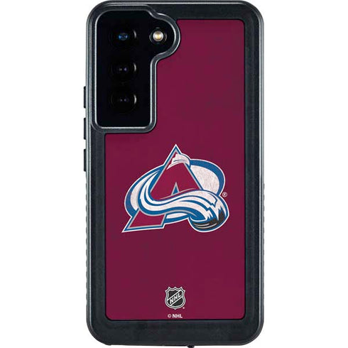 NHL Colorado Avalanche Distressed Galaxy S24 Waterproof Case