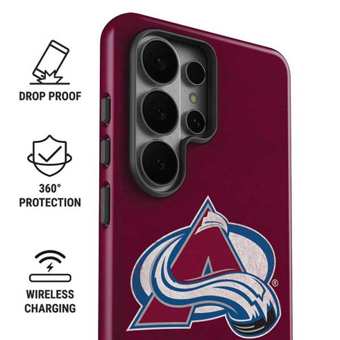 NHL Colorado Avalanche Distressed Galaxy S26 Ultra Impact Case