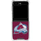 NHL Colorado Avalanche Distressed Galaxy Z Flip6 Clear Case