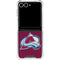NHL Colorado Avalanche Distressed Galaxy Z Flip7 Clear Case