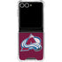 NHL Colorado Avalanche Distressed Galaxy Z Flip7 Clear Case