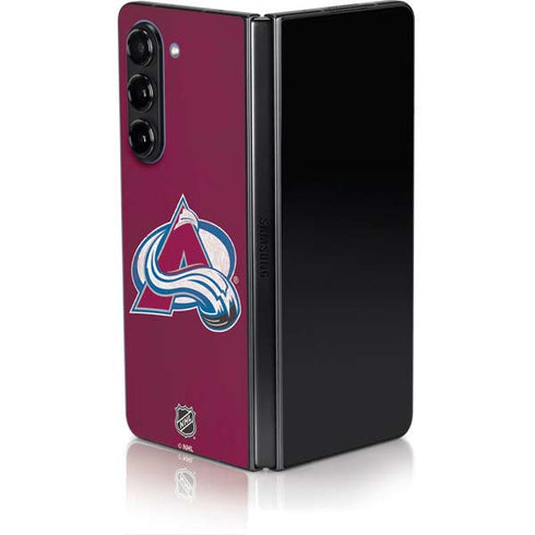 NHL Colorado Avalanche Distressed Galaxy Z Fold5 5G Skin