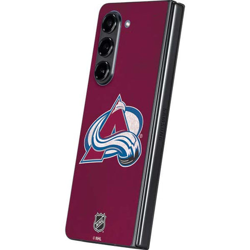 NHL Colorado Avalanche Distressed Galaxy Z Fold5 5G Skin