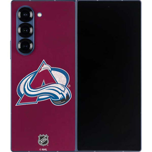 NHL Colorado Avalanche Distressed Galaxy Z Fold6 Skin