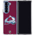 NHL Colorado Avalanche Distressed Galaxy Z Fold7 Clear Case