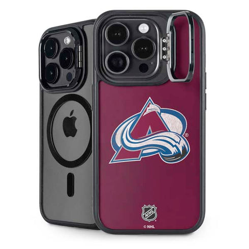 NHL Colorado Avalanche Distressed iPhone 13 Pro Max Kickstand Case