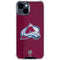NHL Colorado Avalanche Distressed iPhone 15 Clear Case