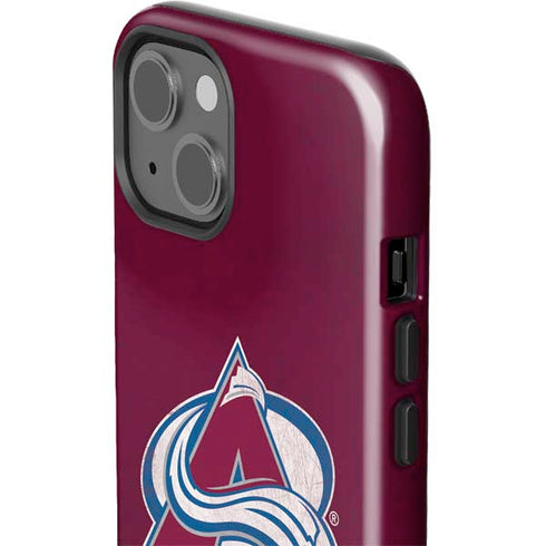 NHL Colorado Avalanche Distressed iPhone 15 Impact Case