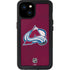 NHL Colorado Avalanche Distressed iPhone 15 Plus Waterproof Case