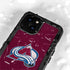 NHL Colorado Avalanche Distressed iPhone 15 Plus Waterproof Case