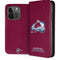 NHL Colorado Avalanche Distressed iPhone 15 Pro Folio Case
