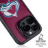 NHL Colorado Avalanche Distressed iPhone 15 Pro Kickstand Case