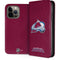 NHL Colorado Avalanche Distressed iPhone 15 Pro Max Folio Case