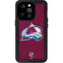 NHL Colorado Avalanche Distressed iPhone 15 Pro Waterproof Case