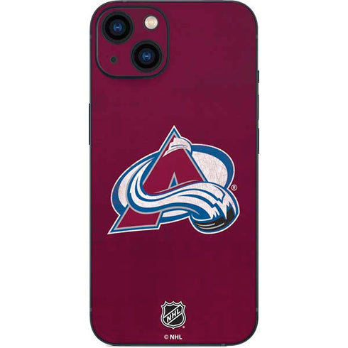 NHL Colorado Avalanche Distressed iPhone 15 Skin