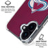 NHL Colorado Avalanche Distressed iPhone 16 Clear Case