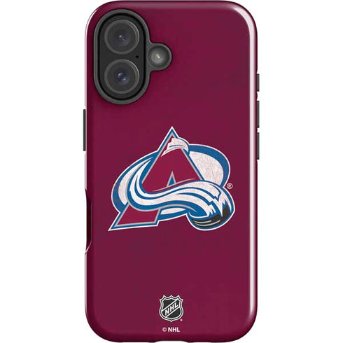NHL Colorado Avalanche Distressed iPhone 16 Impact Case