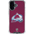 NHL Colorado Avalanche Distressed iPhone 16 Plus Clear Case