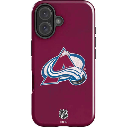 NHL Colorado Avalanche Distressed iPhone 16 Plus Impact Case