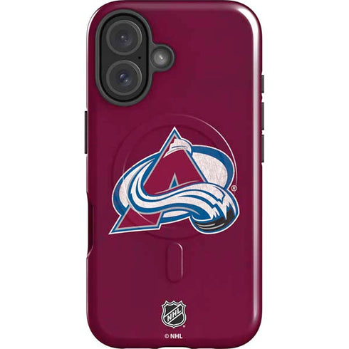 NHL Colorado Avalanche Distressed iPhone 16 Plus Magsafe Impact Case