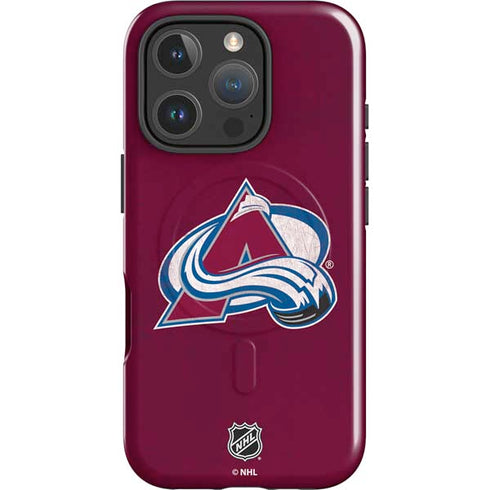 NHL Colorado Avalanche Distressed iPhone 16 Pro Magsafe Impact Case