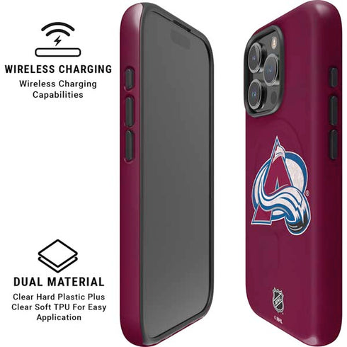 NHL Colorado Avalanche Distressed iPhone 16 Pro Magsafe Impact Case