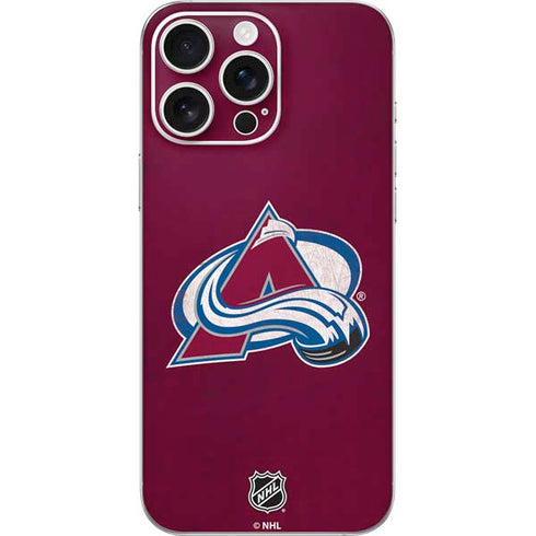 NHL Colorado Avalanche Distressed iPhone 16 Pro Max Skin