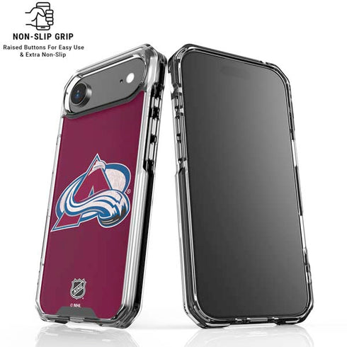 NHL Colorado Avalanche Distressed iPhone 17 Air Clear Case