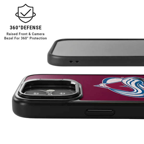 NHL Colorado Avalanche Distressed iPhone 17 Kickstand Case
