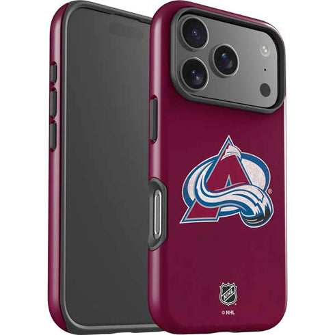 NHL Colorado Avalanche Distressed iPhone 17 Pro Impact Case