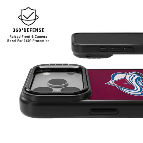 NHL Colorado Avalanche Distressed iPhone 17 Pro Kickstand Case