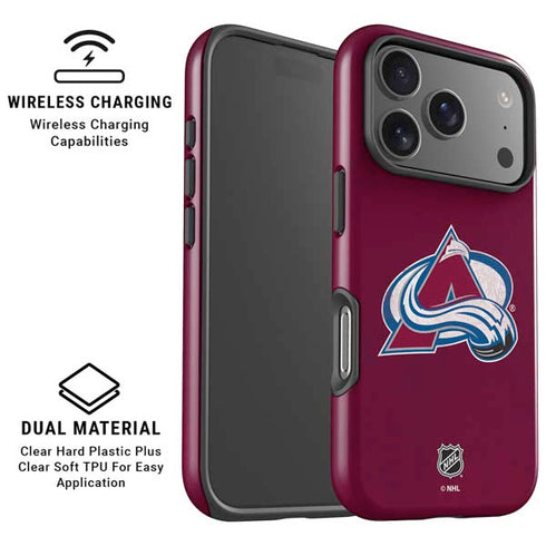 NHL Colorado Avalanche Distressed iPhone 17 Pro Magsafe Impact Case