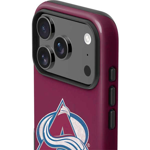 NHL Colorado Avalanche Distressed iPhone 17 Pro Max Impact Case