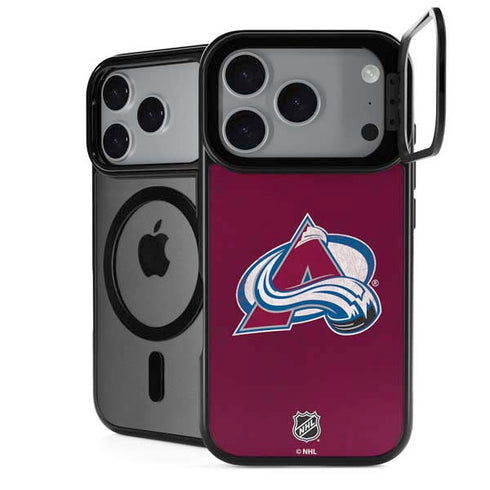 NHL Colorado Avalanche Distressed iPhone 17 Pro Max Kickstand Case