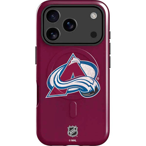 NHL Colorado Avalanche Distressed iPhone 17 Pro Max Magsafe Impact Case