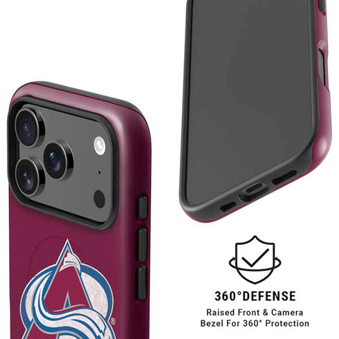NHL Colorado Avalanche Distressed iPhone 17 Pro Max Magsafe Impact Case