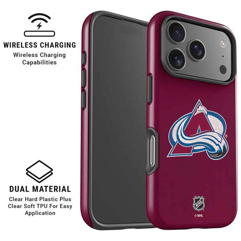 NHL Colorado Avalanche Distressed iPhone 17 Pro Max Magsafe Impact Case