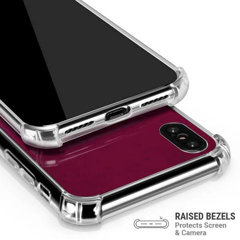NHL Colorado Avalanche Distressed iPhone X/XS Clear Case