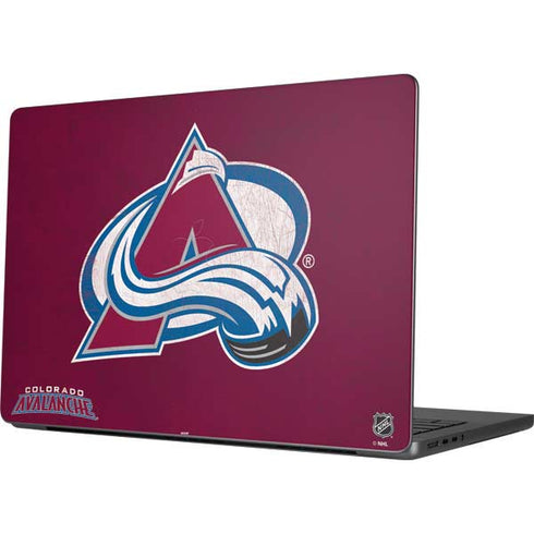 NHL Colorado Avalanche Distressed Apple MacBook Pro 14-inch Skin