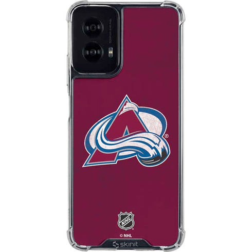NHL Colorado Avalanche Distressed Moto G Power 5G (2024) Clear Case
