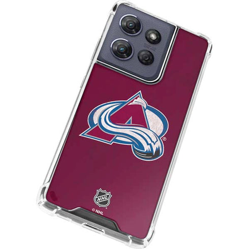NHL Colorado Avalanche Distressed Moto G Power 5G (2025) Clear Case