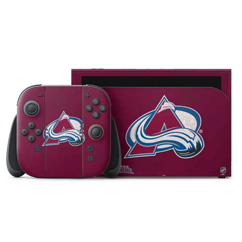 NHL Colorado Avalanche Distressed Nintendo Skins