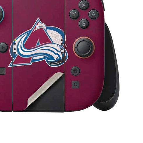 NHL Colorado Avalanche Distressed Nintendo Switch 2 (2025) Joy-Con Controller Skin