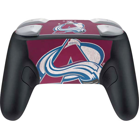 NHL Colorado Avalanche Distressed Nintendo Switch 2 (2025) Pro Controller Skin
