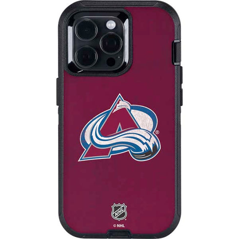 NHL Colorado Avalanche Distressed Otterbox Defender iPhone Skin