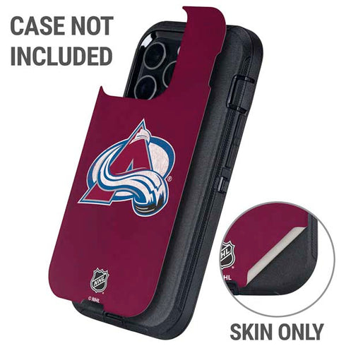 NHL Colorado Avalanche Distressed Otterbox Defender iPhone Skin