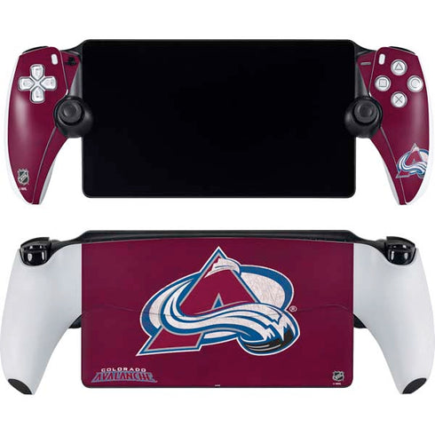 NHL Colorado Avalanche Distressed PlayStation PS5 Skins