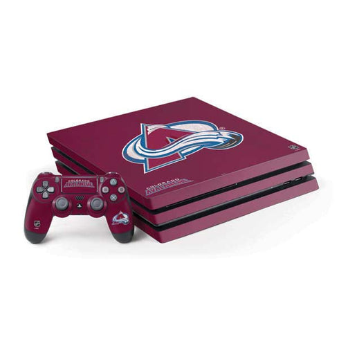 NHL Colorado Avalanche Distressed PlayStation PS4 Skins