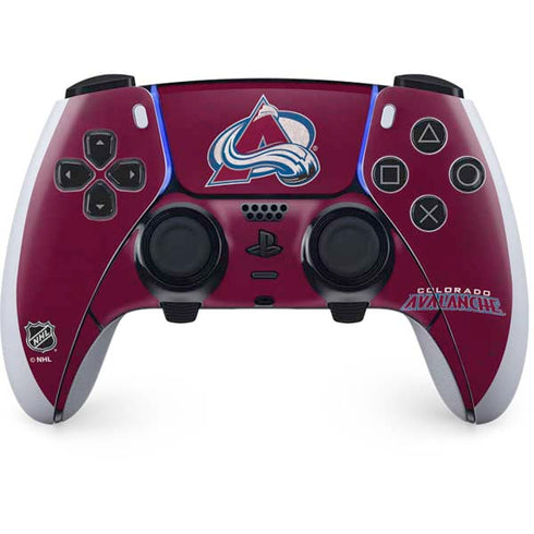 NHL Colorado Avalanche Distressed PlayStation PS5 Skins